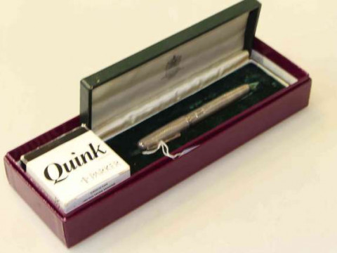 Asprey silver fountain pen