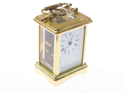 French brass carriage clock