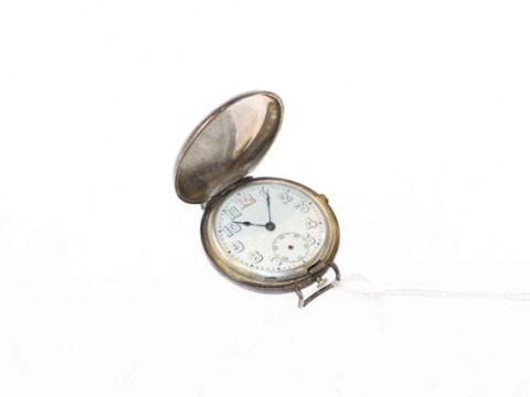 WWI military silver watch