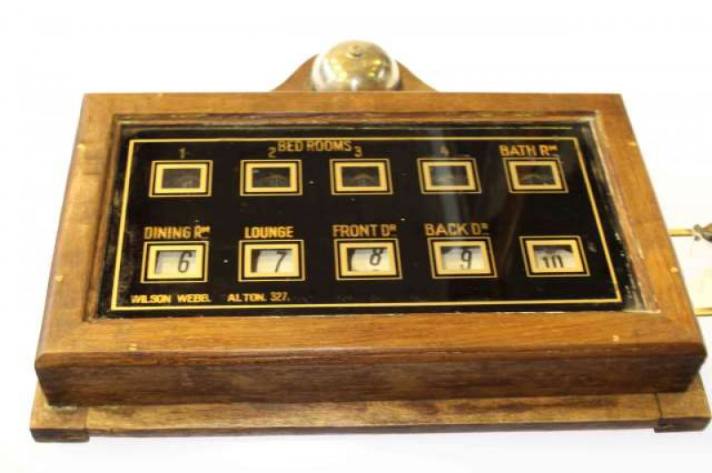 Late Victorian bell box system, inscribed Wilson Webb, Alton 327