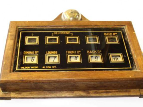 Late Victorian bell box system, inscribed Wilson Webb, Alton 327