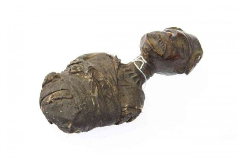 Carved wood fetish figure of tribal interest