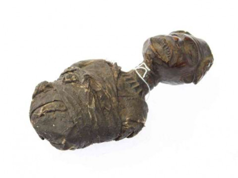 Carved wood fetish figure of tribal interest