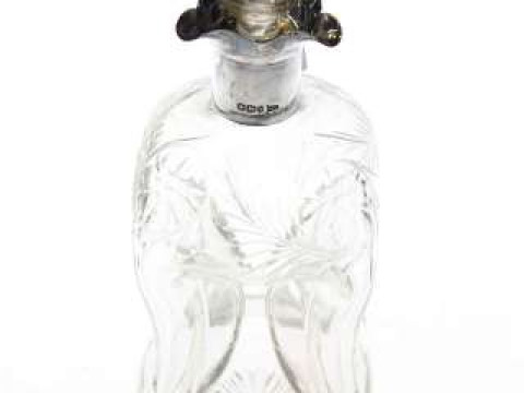Walker & Hall silver collared decanter