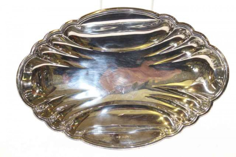 Chester silver fluted bowl, 13oz