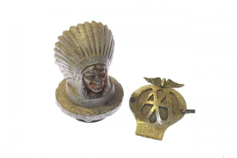 Guy Motors radiator cap and an AA badge (2)