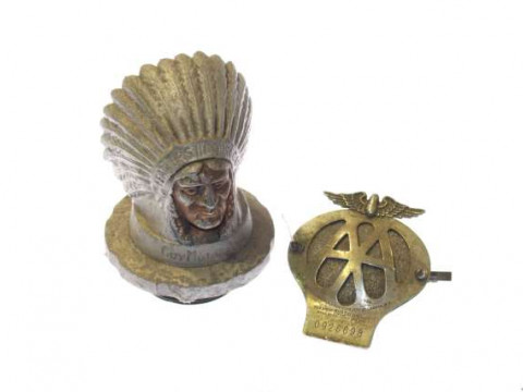 Guy Motors radiator cap and an AA badge (2)