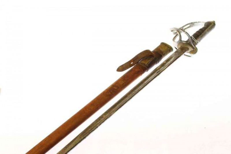 Sword, inscribed Major C.A. Ralph-Smith M.C. BAR, with scabbard