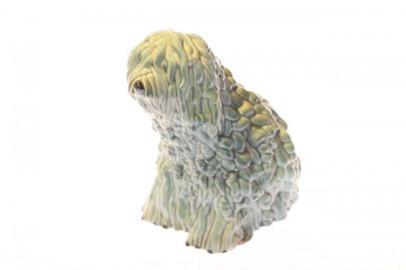 Beswick Old English sheepdog, blue glaze