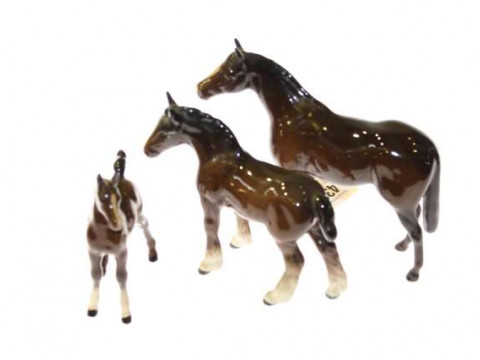Beswick horse, Royal Doulton horse and another horse (3)