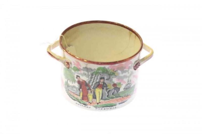 Sunderland lustre two-handled bowl