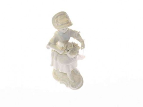 French porcelain figure, possibly Orleans or Mennecy