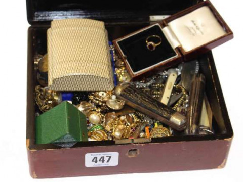 Box of costume jewellery