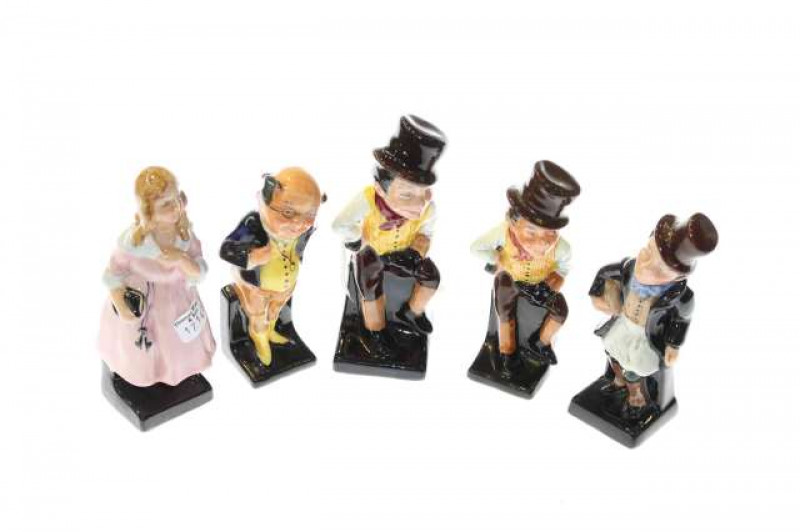 Five Royal Doulton Dickens characters