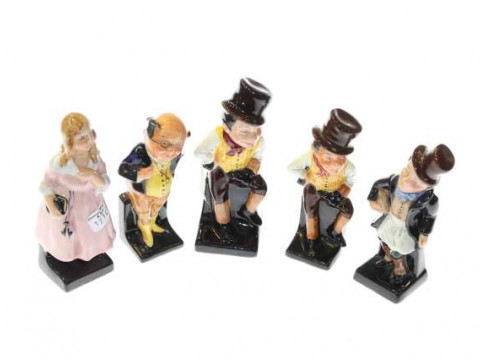 Five Royal Doulton Dickens characters