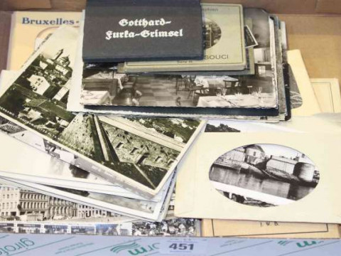 Box of postcards