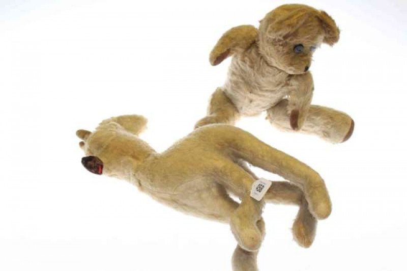 Two vintage soft toys