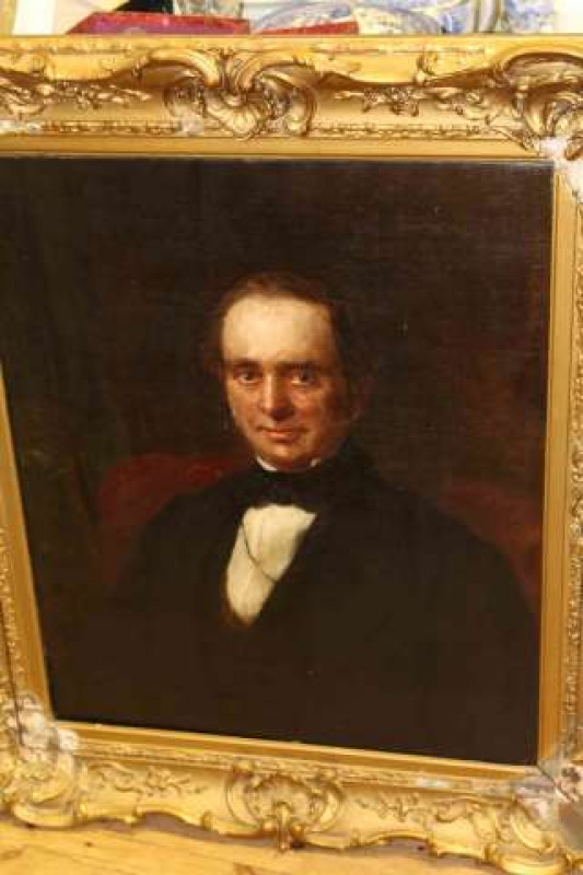 William Bewick, William Harvey, oil on canvas, 75cm x 62cm, framed