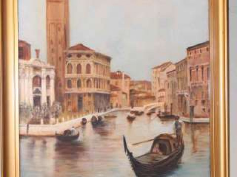L. Lomas, Venice, signed and dated lower right, watercolour, 65cm x 39.5cm,...