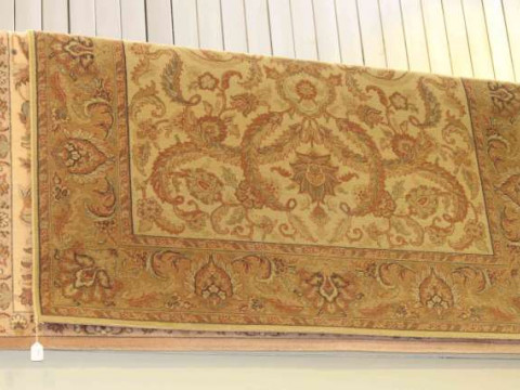 Chambord rug with a fawn ground 2.00 x 2.90 and Keshan rug with a light...