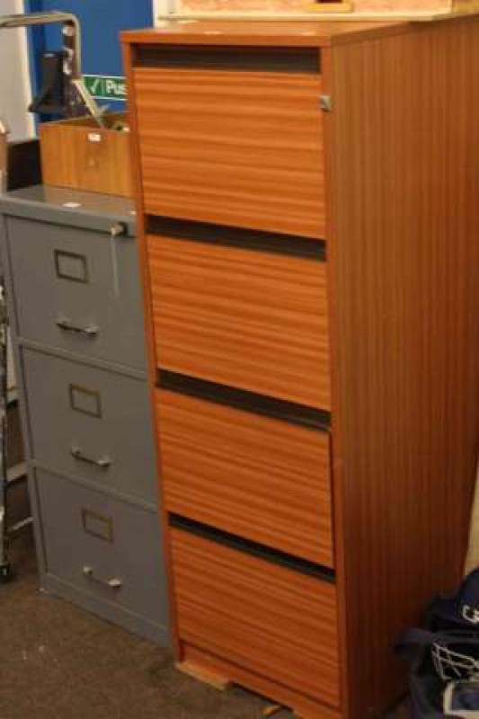 Two filing cabinets