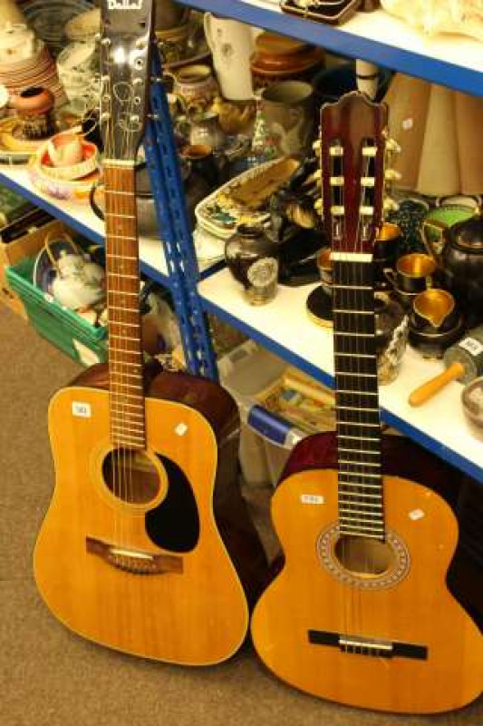 Two acoustic guitars