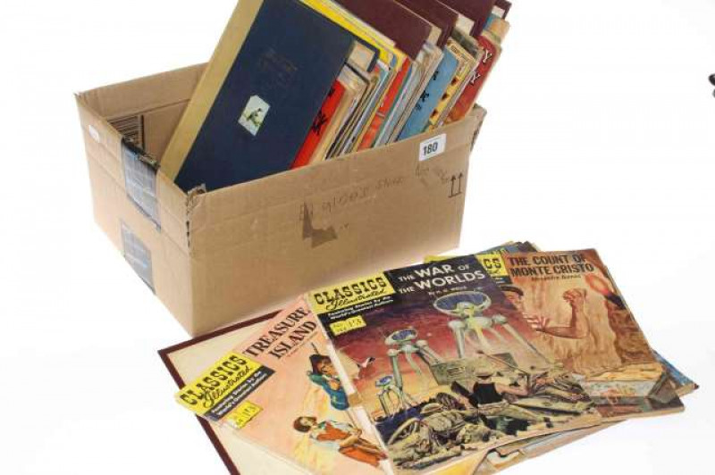 Collection of Classics Illustrated and other vintage comics