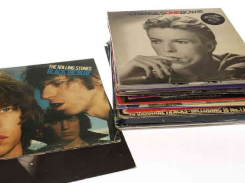 Collection of records including Rolling Stones - Tattoo You and Black...