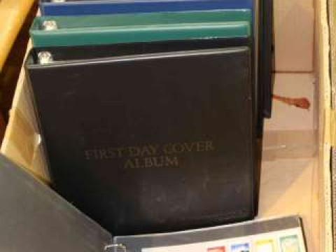 First day covers in six albums
