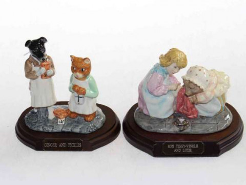 Beswick Limited Edition, Mrs Tiggy-Winkle and Lucie and Ginger and Pickles,...