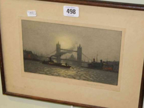 Tower Bridge, signed print