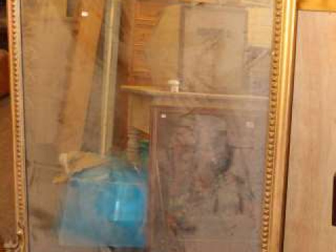 19th Century gilt framed overmantel mirror