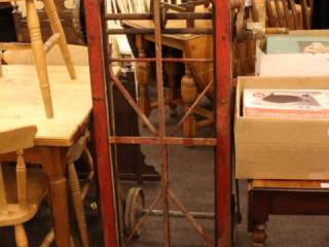 E J Tong and Son, Spilsby, vintage ratchet action sack barrow