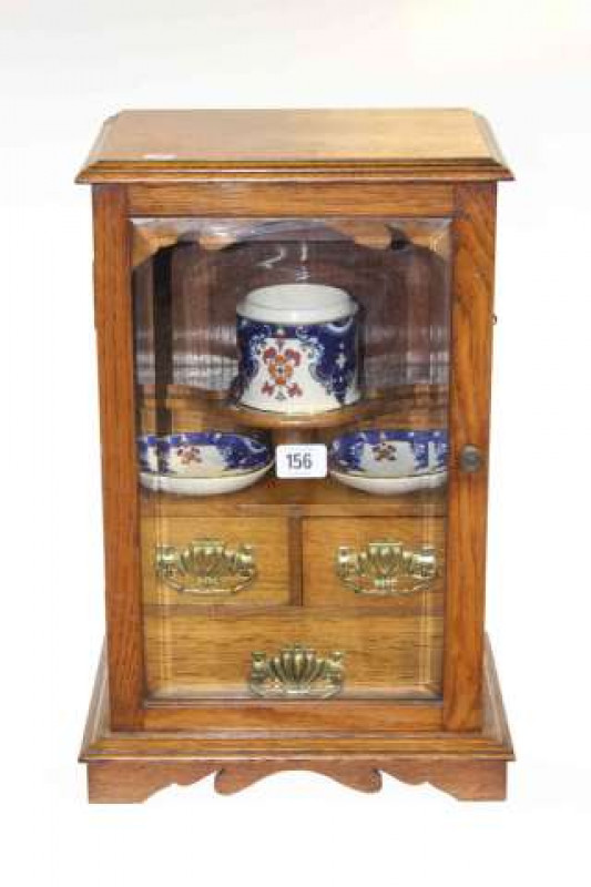 Oak smokers cabinet