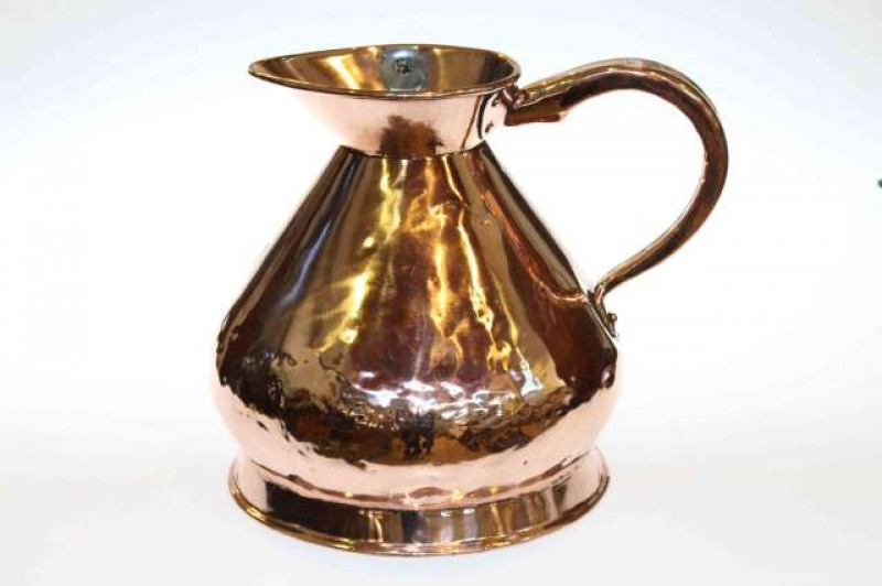 Highly polished copper two gallon jug