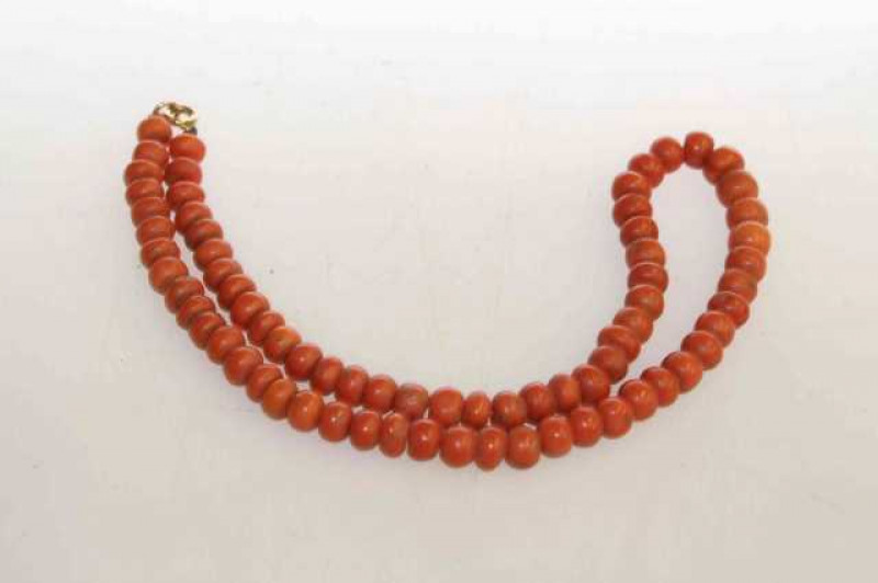 Strand of coral beads