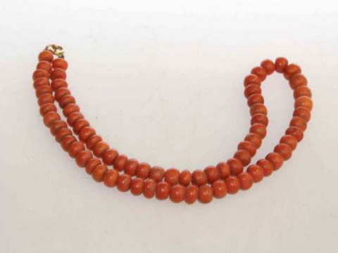 Strand of coral beads