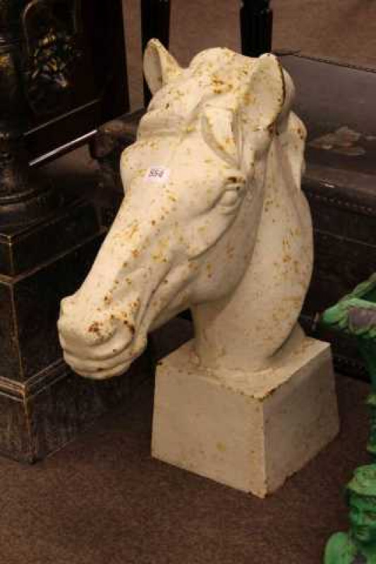Cast horses head