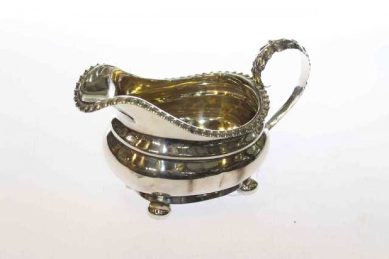 Regency silver cream jug, marks tubbed, 4.8oz