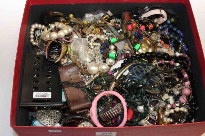 Box of costume jewellery