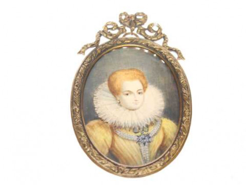 Portrait miniature 'Gabrielle Esteves'