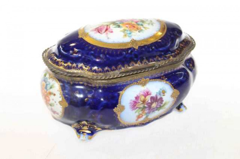 Limoges style casket