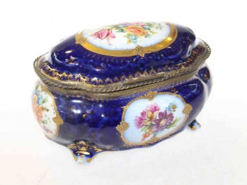 Limoges style casket