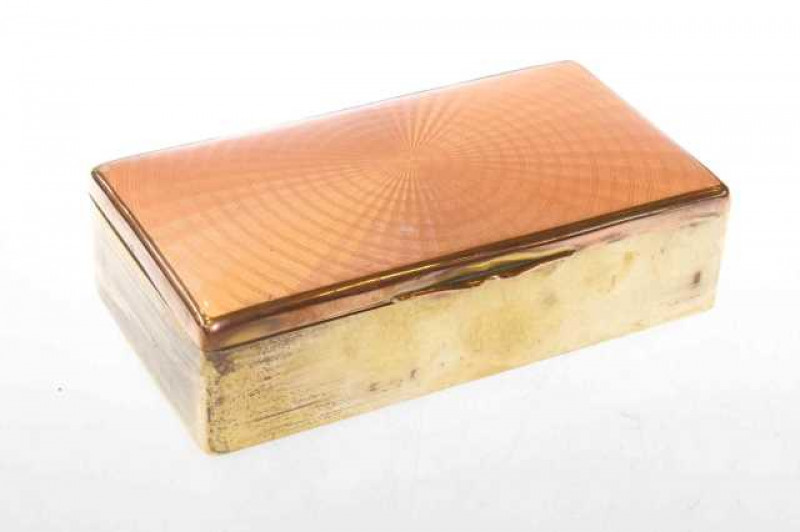 Enamel topped cigarette box