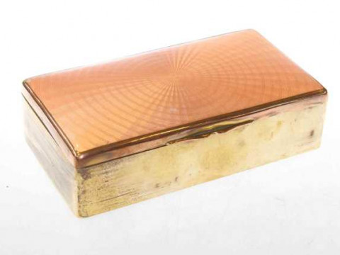 Enamel topped cigarette box