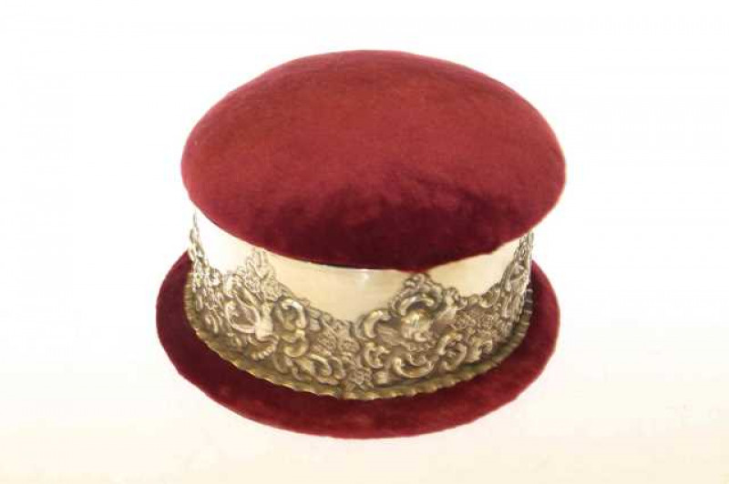 Edwardian silver pin cushion, Birmingham 1900