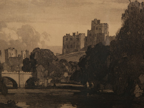 LEONARD RUSSELL SQUIRRELL (1893-1979), WYMONDHAM ABBEY; ALNWICK CASTLE; THE HIGH MILL, NEEDHAM MARKET; THREE ETCHINGS, each signed in pencil in the margin, framed. Largest 24.5cm by 36.5cm thumbnail