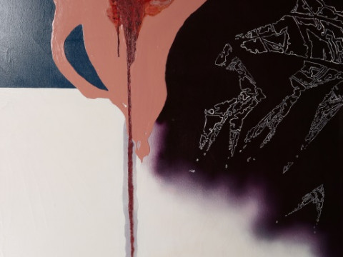 SARAH DWYER (BORN 1974), ONGOING I, signed, dated 2002 and inscribed verso,...