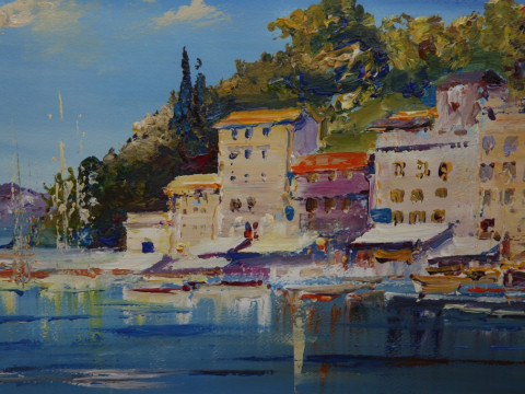 ROBERTO LUIGI VALENTE (ITALIAN, BORN 1926), BAHAMAS AND PORTOFINO, TWO...