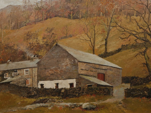 PAT CLEARY (20TH CENTURY), RISING EARLY, signed lower right, oil on board,...